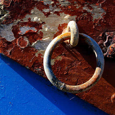 Pittenweem boat abstract